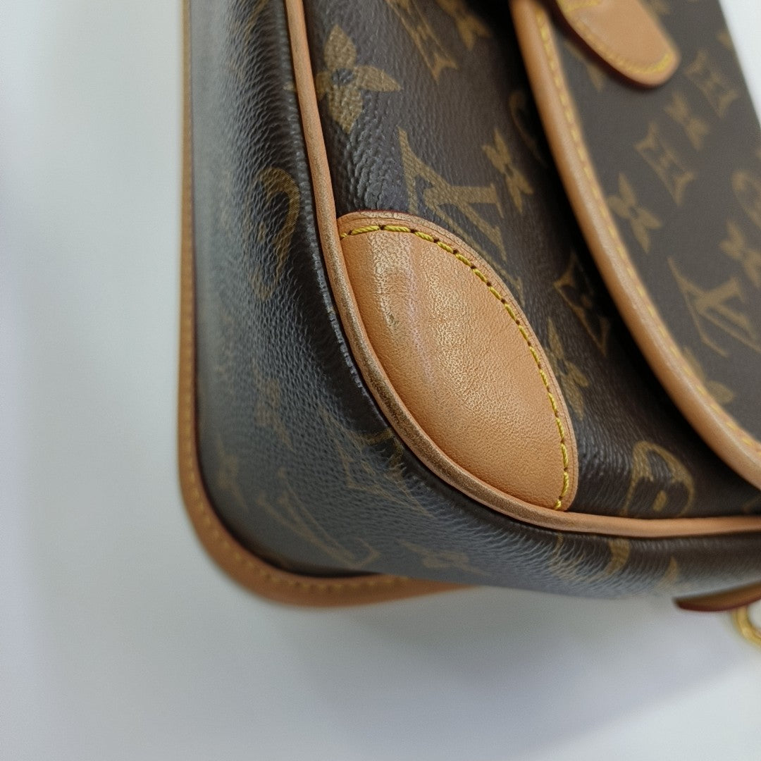 DIANE Monogram Coated Canvas Brown