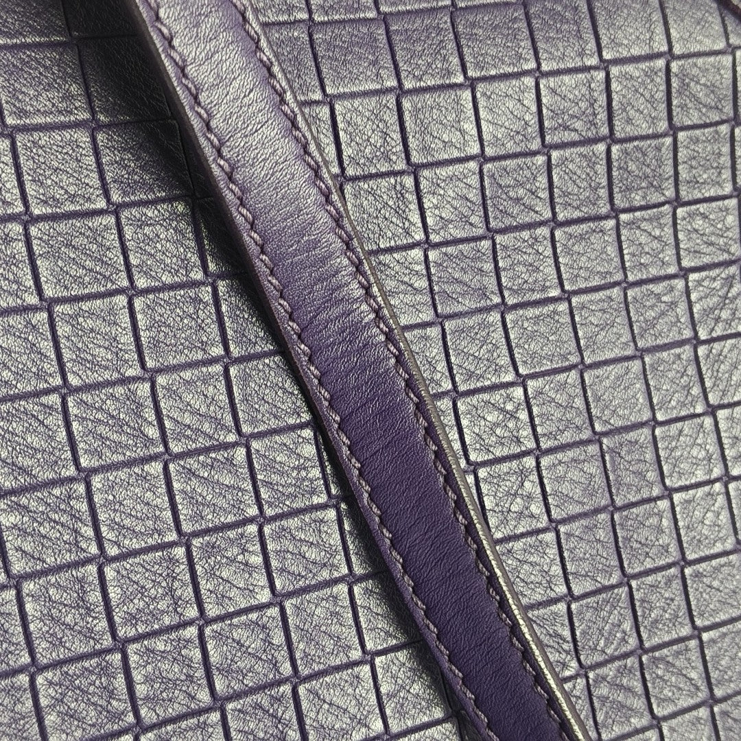 Calfskin Tote Bag Purple