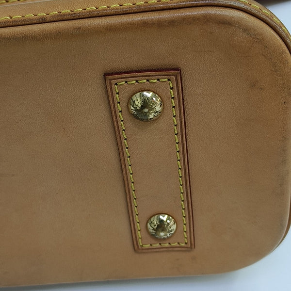 ALMA BB Monogram Coated Canvas Brown