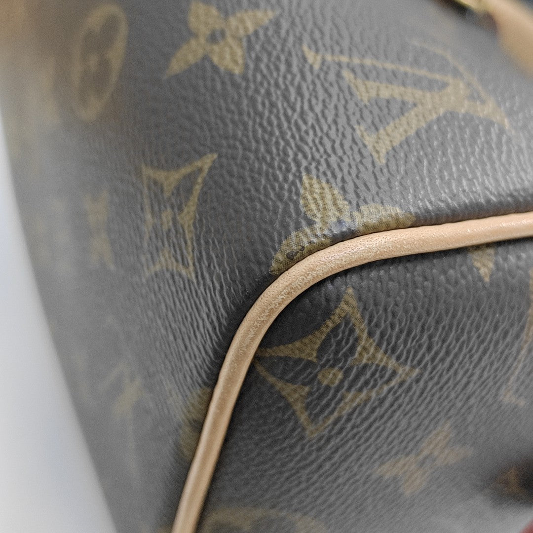 SPEEDY 20 Monogram Coated Canvas Brown