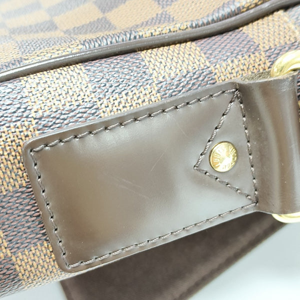 SHELTON Damier Ebene Coated Canvas Brown