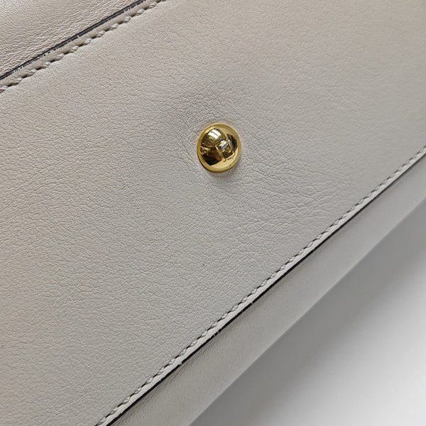 Peekaboo Medium Calfskin White