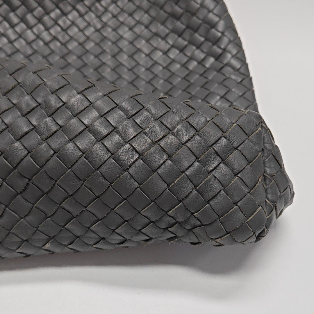 Calfskin Shoulder Bag Gray