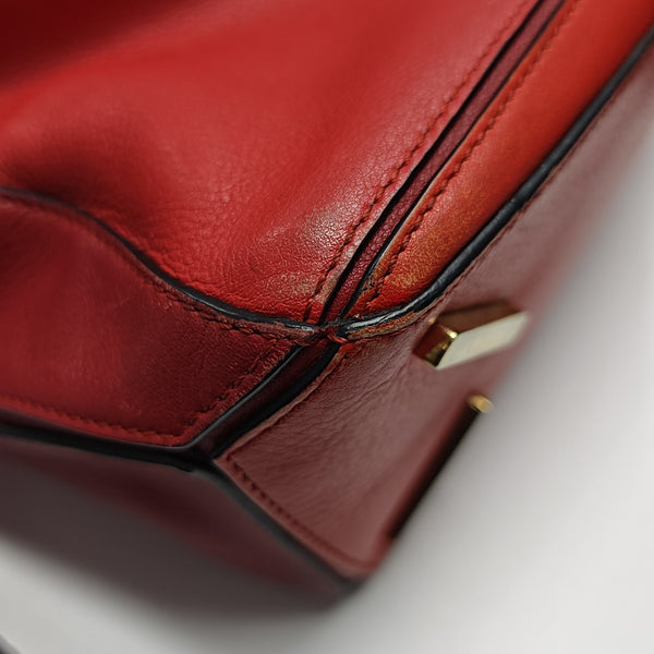 Puzzle Small Calfskin Red