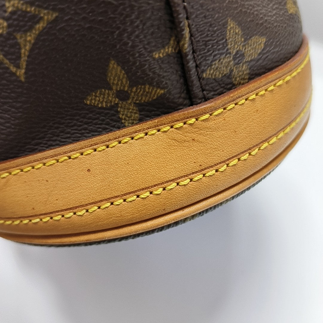BUCKET PM Monogram Coated Canvas Brown