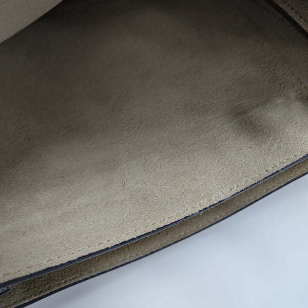 Faye Medium Calfskin Gray