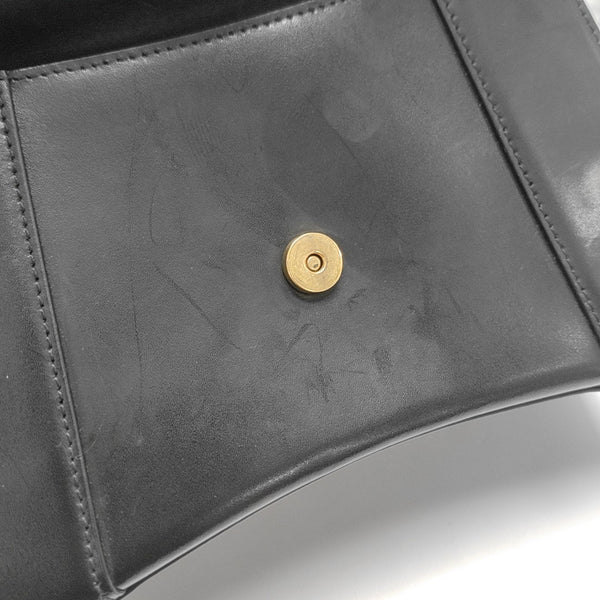 Hourglass S Calfskin Black