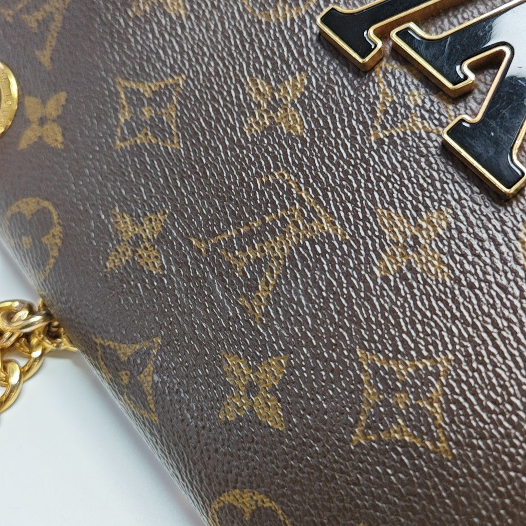 PASSY Monogram Coated Canvas Brown