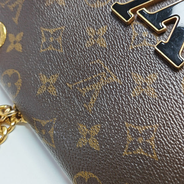 PASSY Monogram Coated Canvas Brown