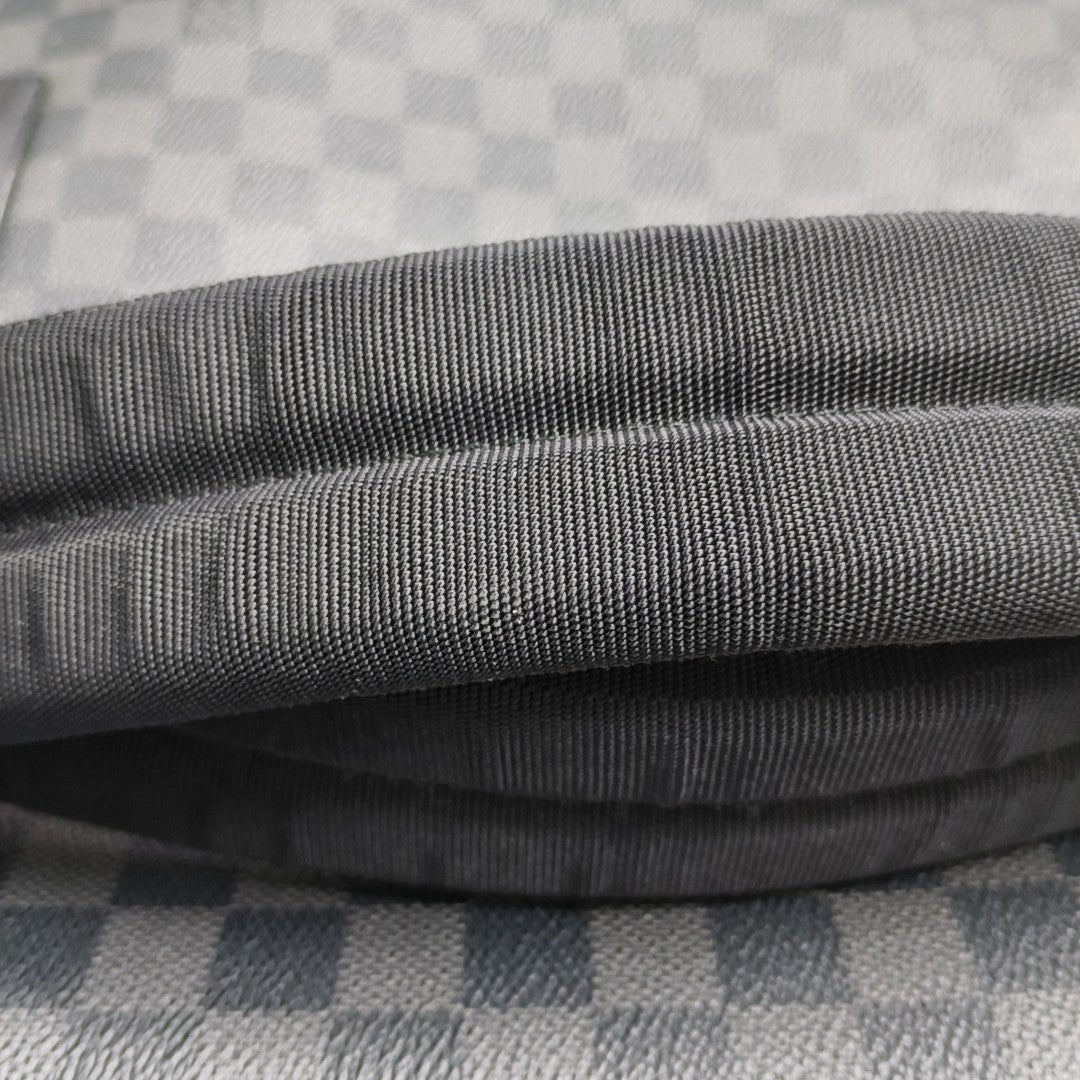 JOSH Damier Graphite Coated Canvas Gray