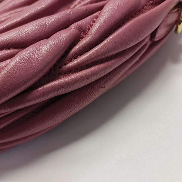 Wander Matelassé Small Quilted Lambskin Pink