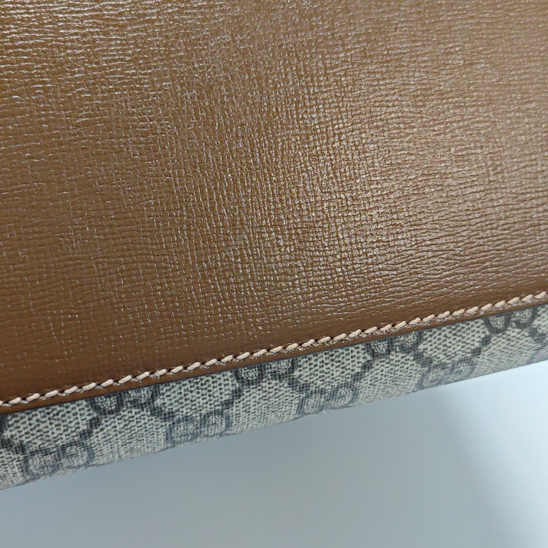 Retro Small Monogram Coated Canvas Brown
