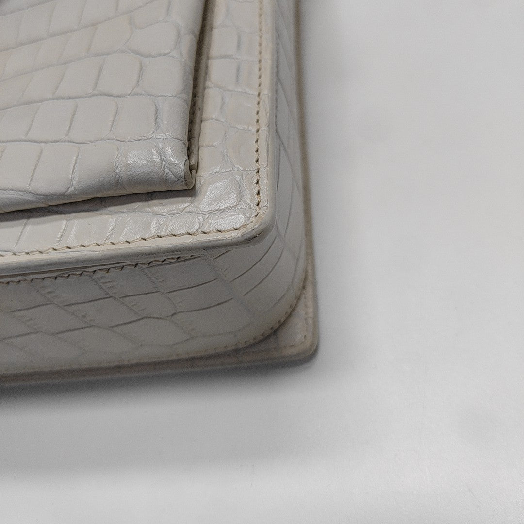 BELLECHASSE Calfskin White