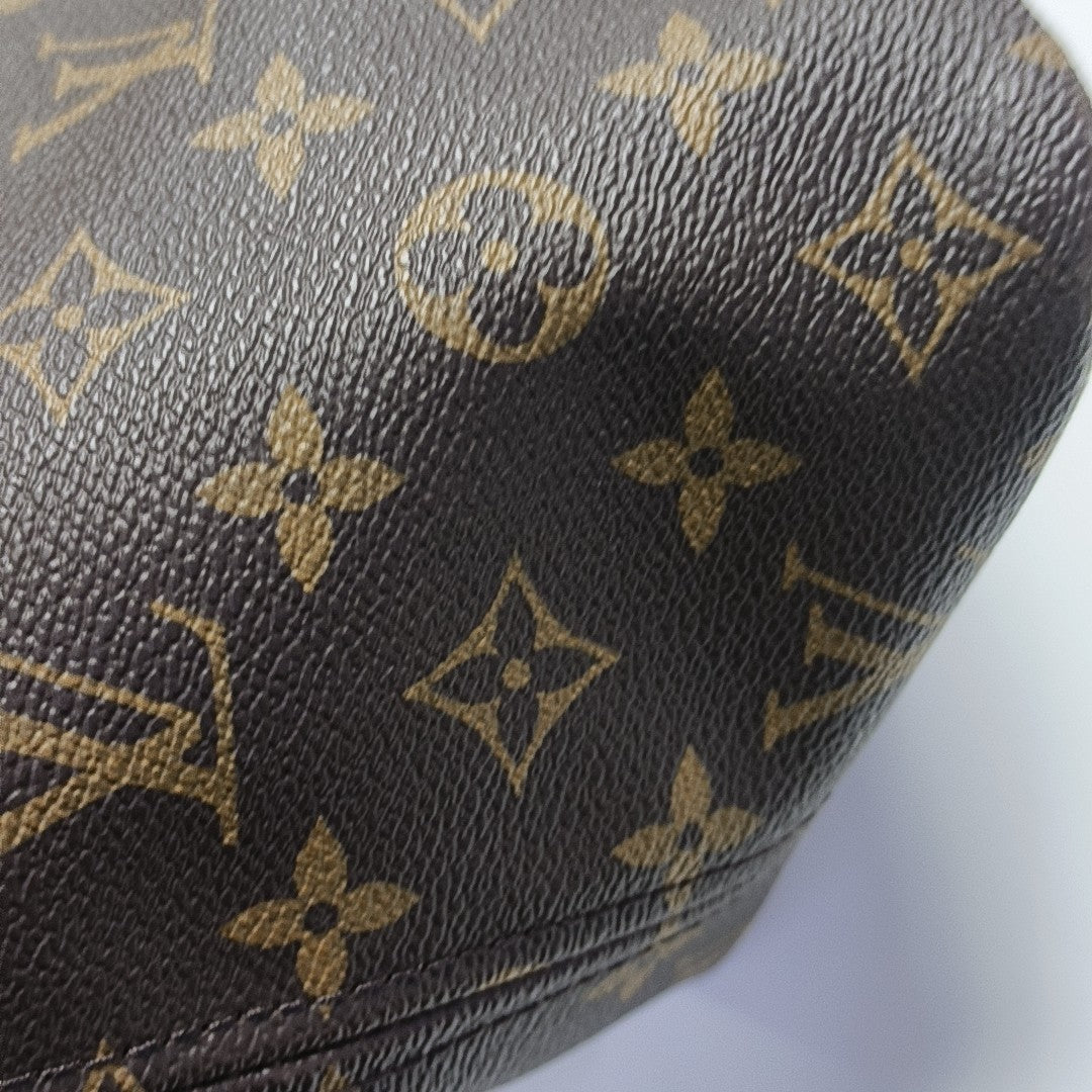 NEVERFULL MM Monogram Coated Canvas Brown