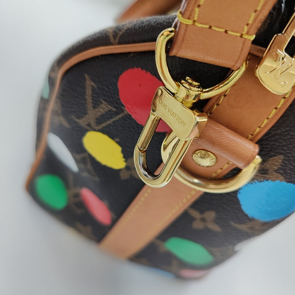 SPEEDY 25 Monogram Coated Canvas Brown