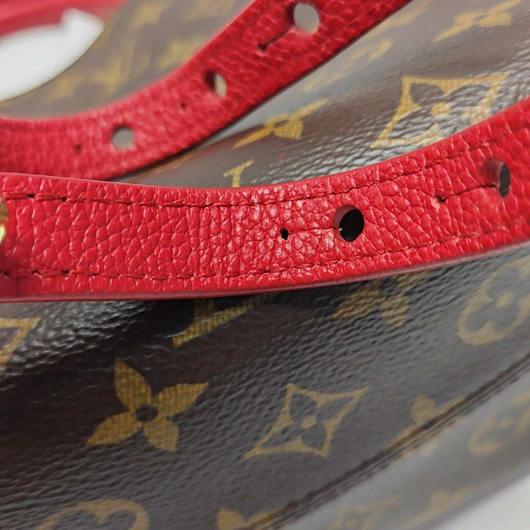 POPINCOURT PM Monogram Coated Canvas Brown