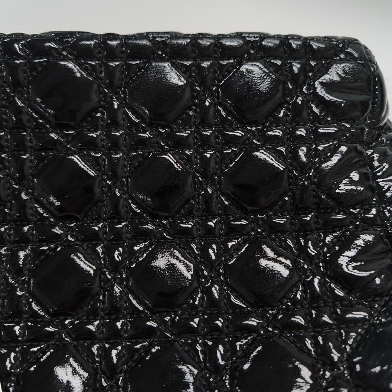 Dior Soft Cannage Patent Leather Black