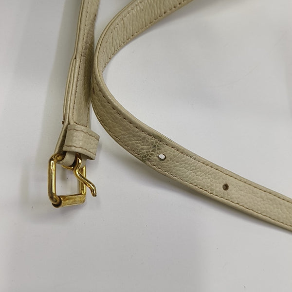 Calfskin Shoulder Bag White