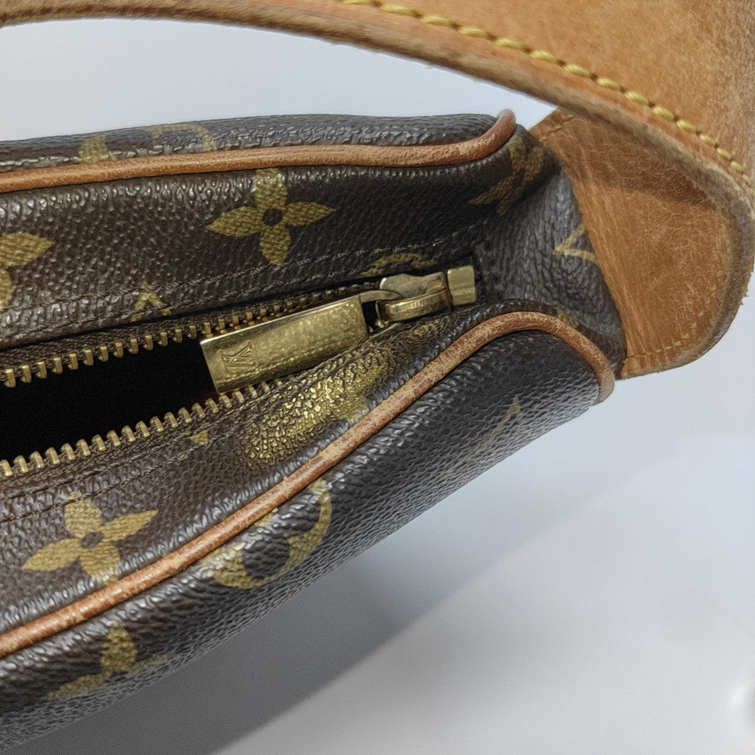 CROISSANT MM Monogram Coated Canvas Brown