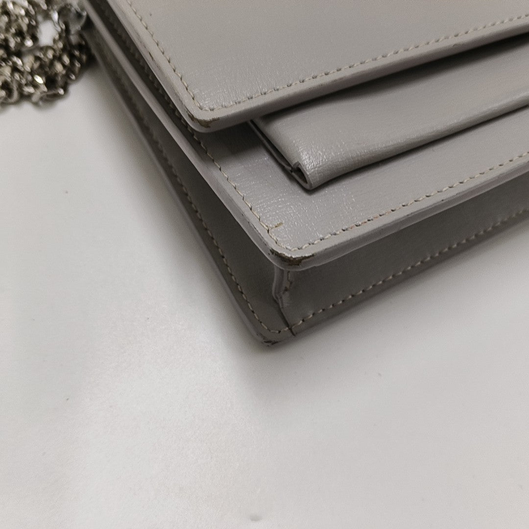 SUNSET Small Calfskin Gray
