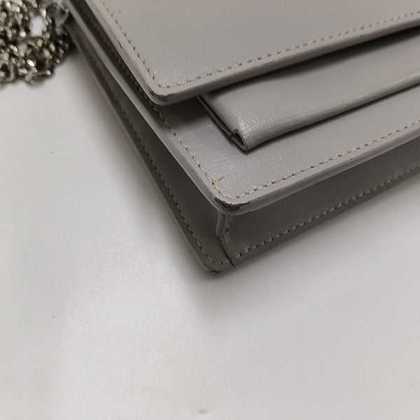 SUNSET Small Calfskin Gray