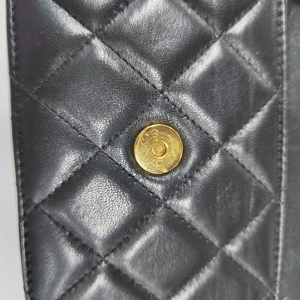 WOC Quilted Lambskin Black