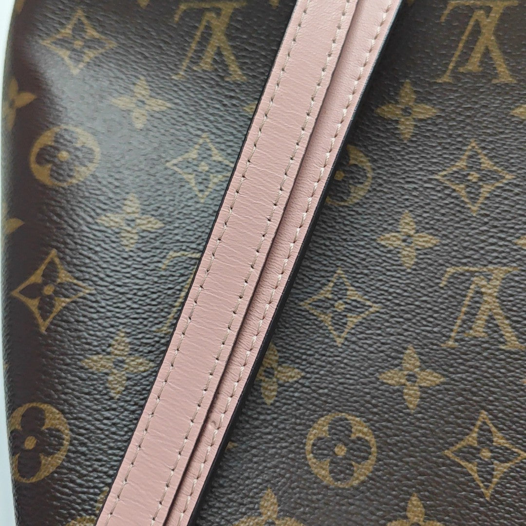NÉONOÉ MM Monogram Coated Canvas Brown