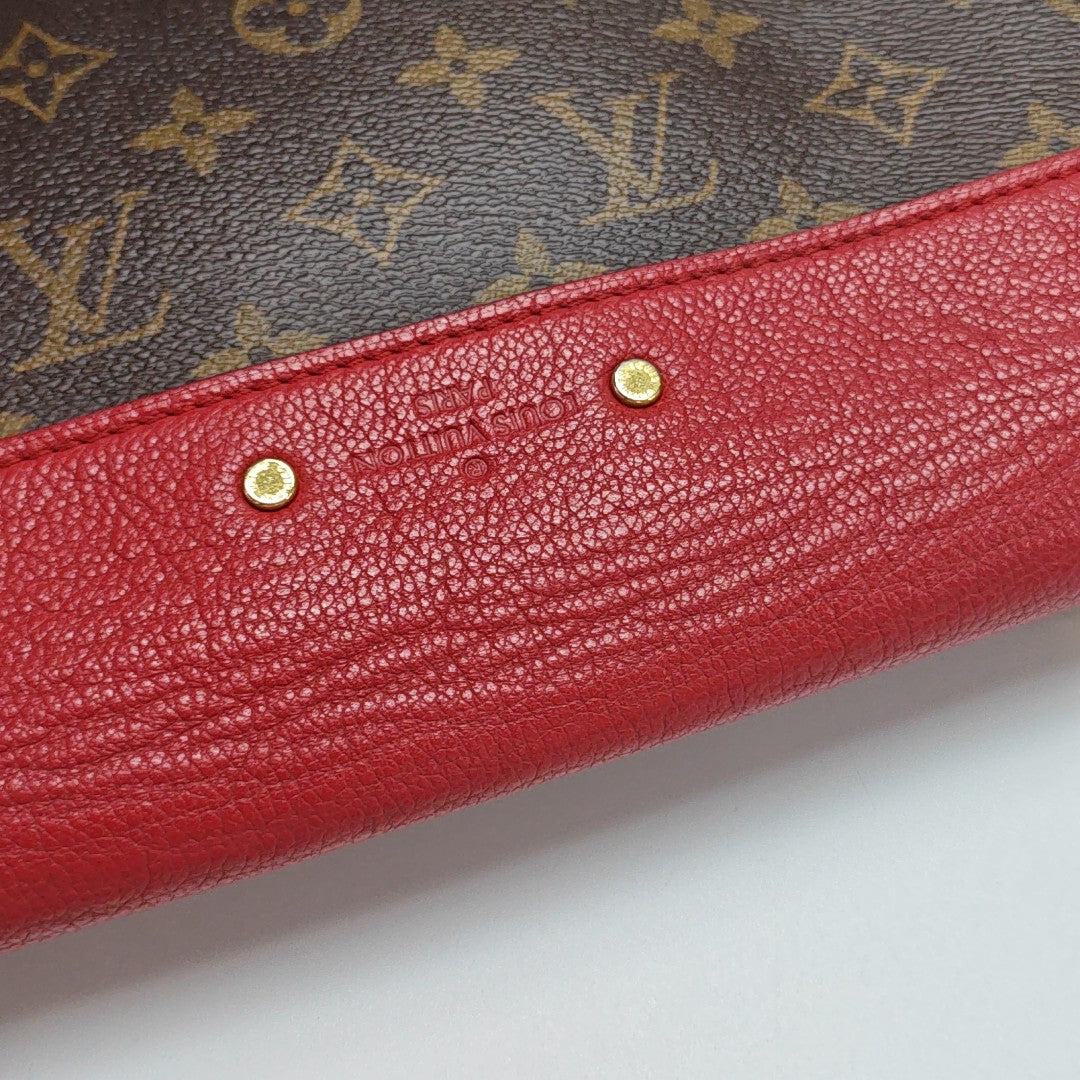 PALLAS BB Monogram Coated Canvas Brown