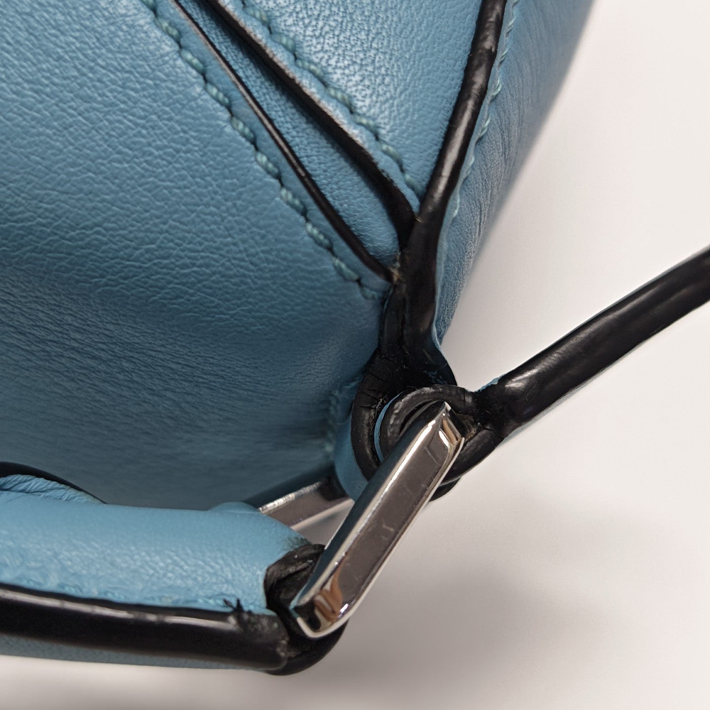 Puzzle Mini Calfskin Blue
