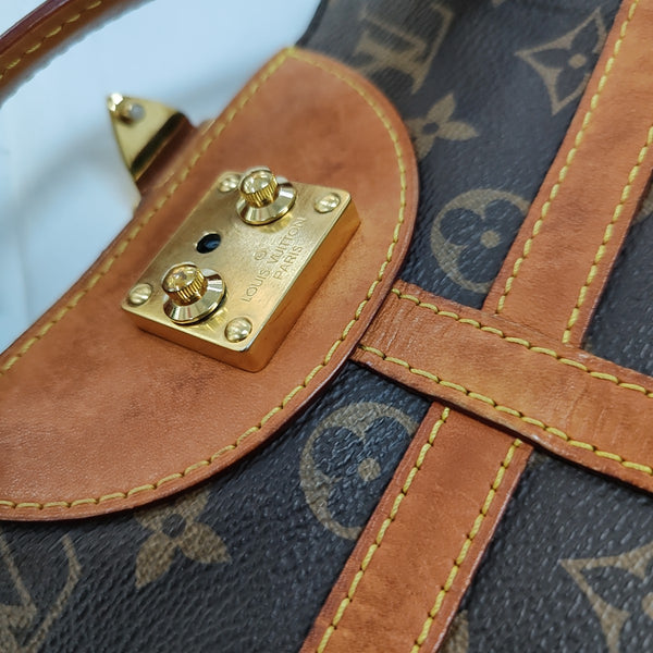 DUFFLE Monogram Coated Canvas Brown