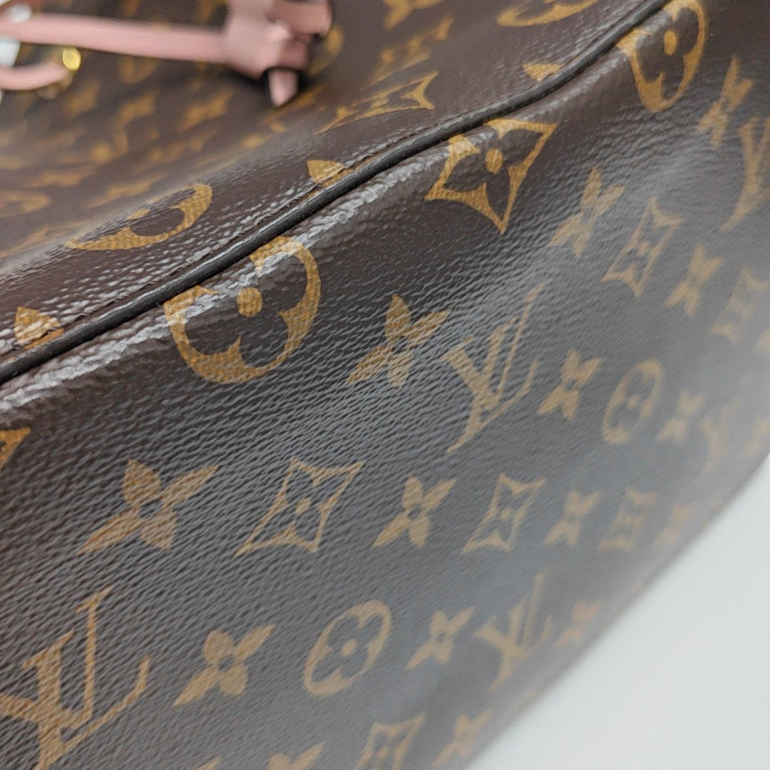NÉONOÉ MM Monogram Coated Canvas Brown