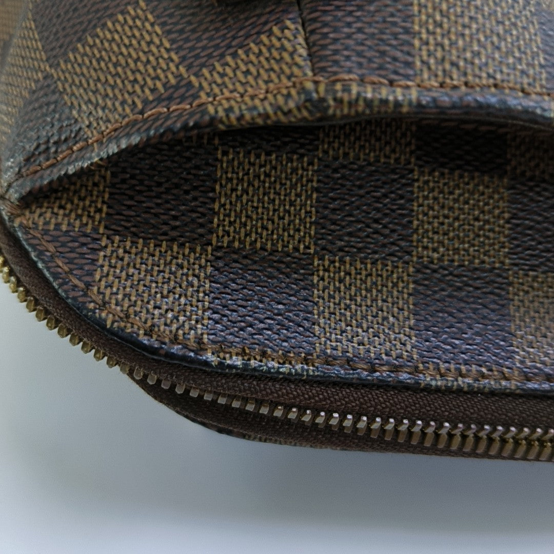 BELEM PM Damier Ebene Coated Canvas Brown