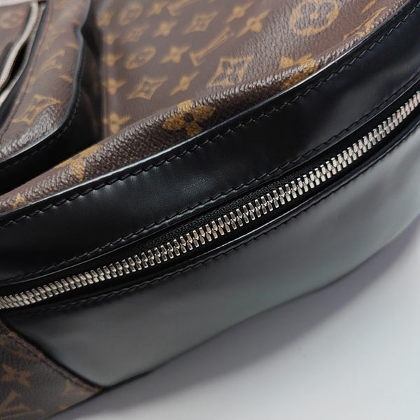 JOSH Monogram Coated Canvas Brown