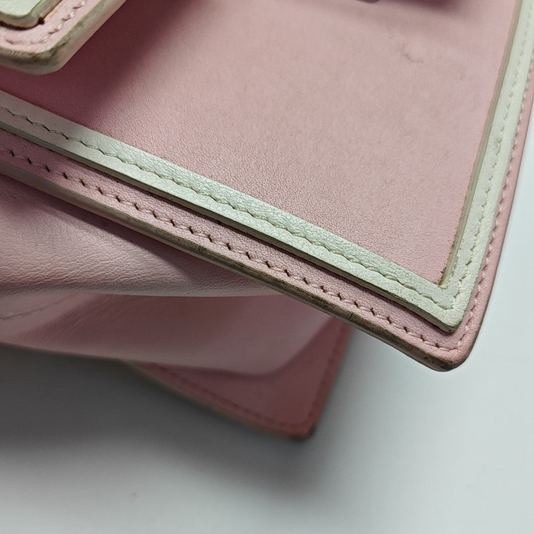 Leather Shoulder Bag Pink