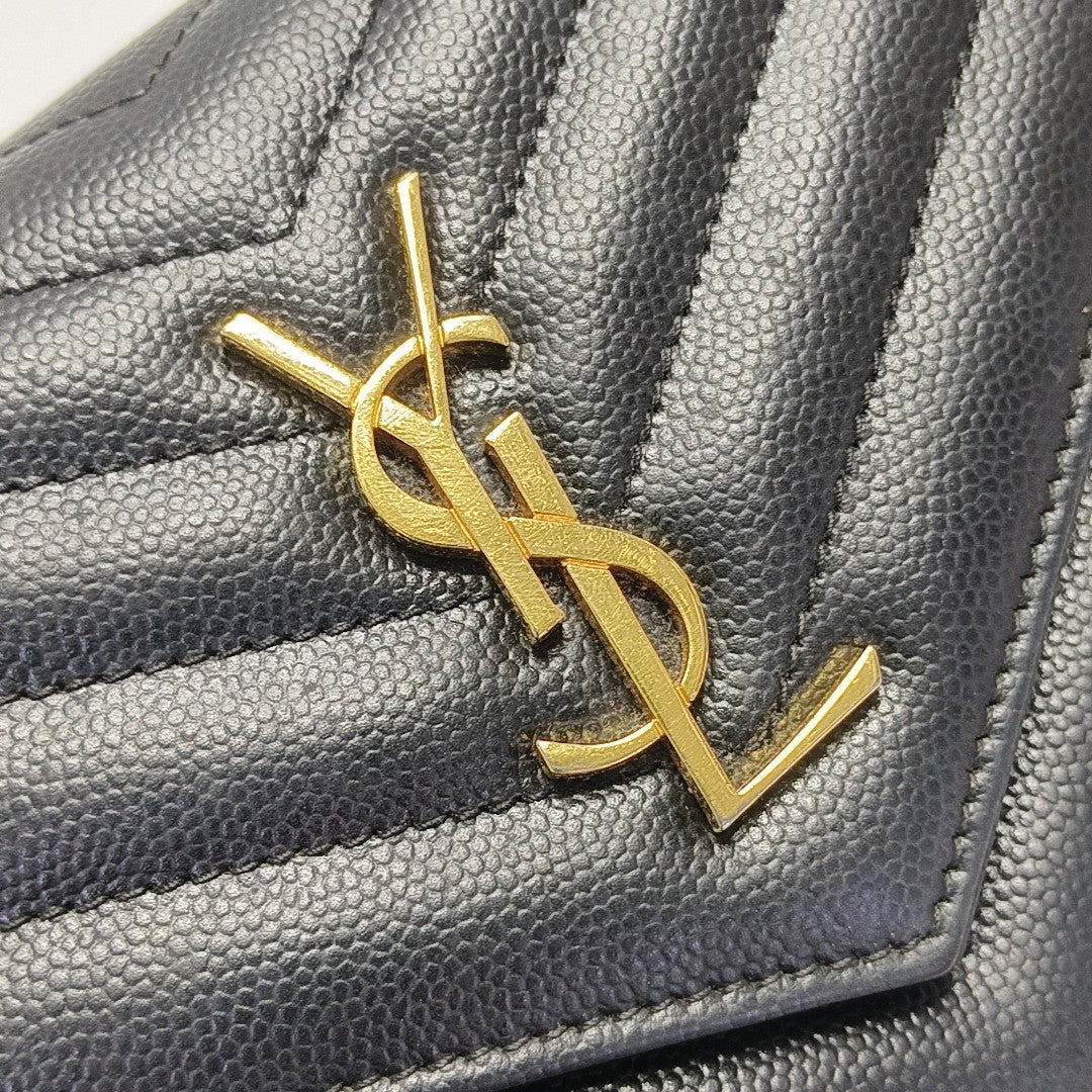 MONOGRAM WOC Chevron Calfskin Black