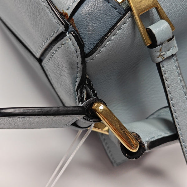 Puzzle Medium Calfskin Blue