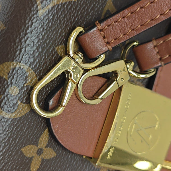 LOCKY BB Monogram Coated Canvas Brown
