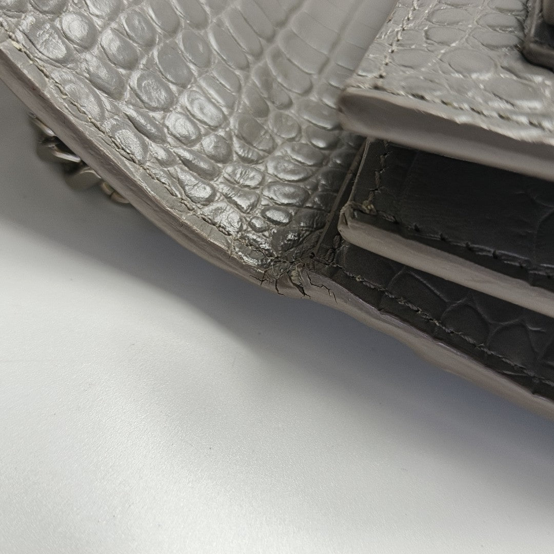 SUNSET Medium Calfskin Gray