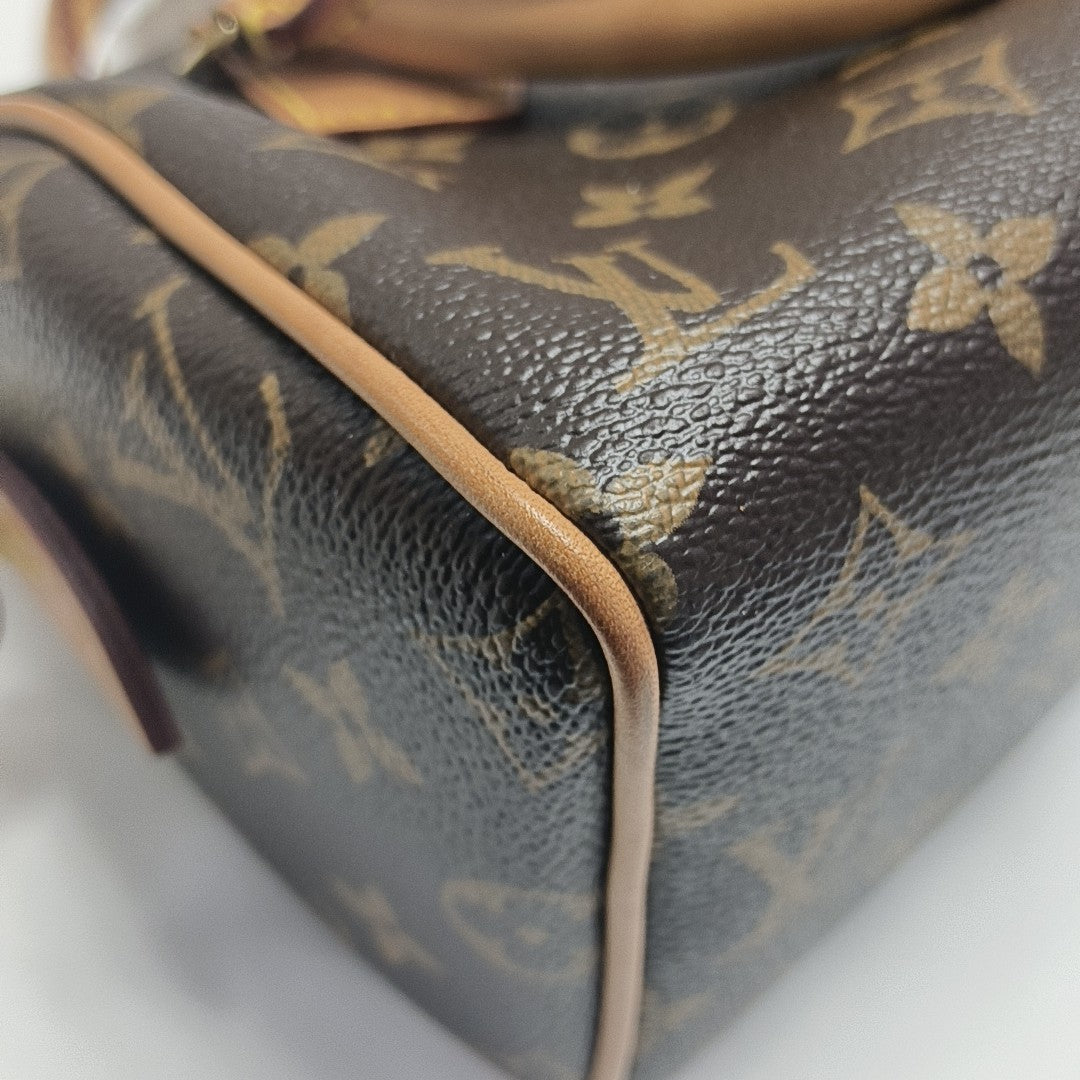 SPEEDY 20 Monogram Coated Canvas Brown