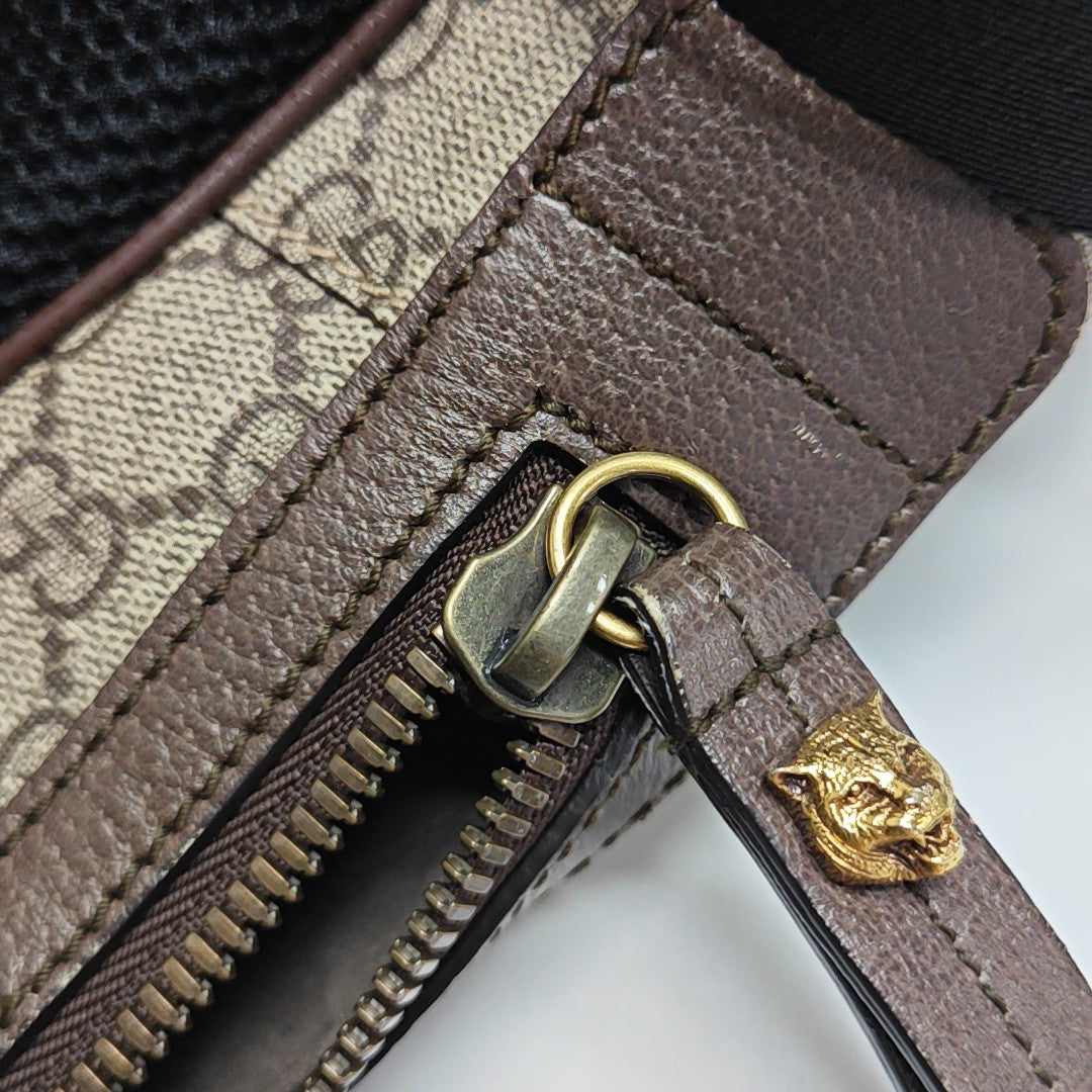 Animalier Monogram Coated Canvas Beige