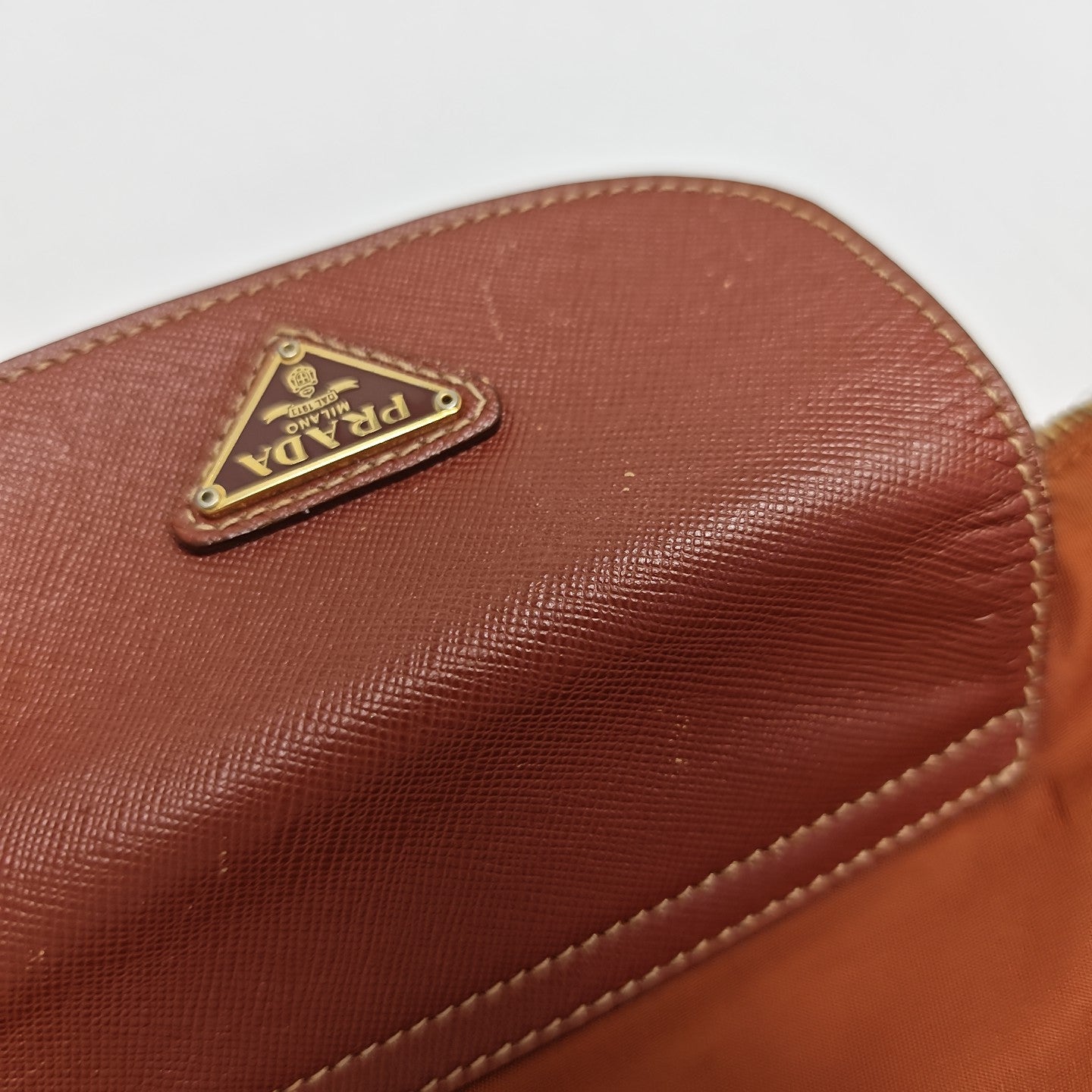 Nylon Shoulder Bag Orange