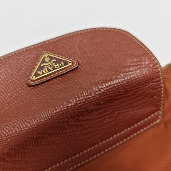 Nylon Shoulder Bag Orange
