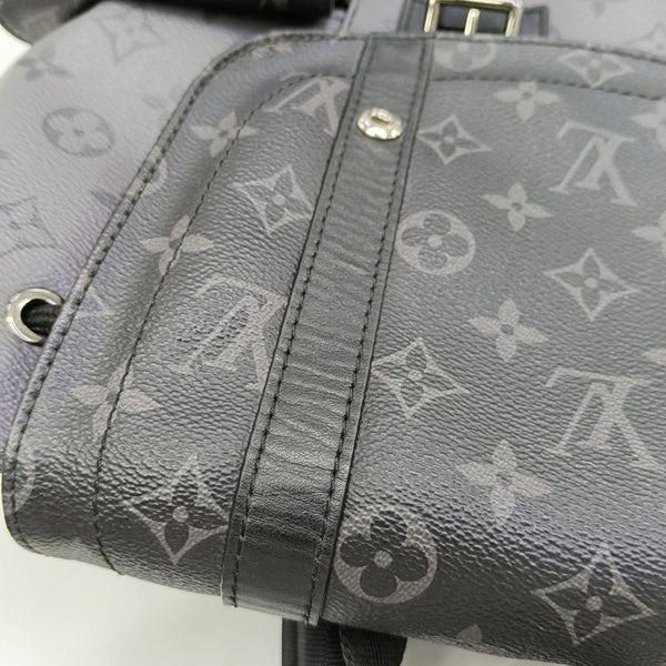 CHRISTOPHER Monogram Coated Canvas Gray