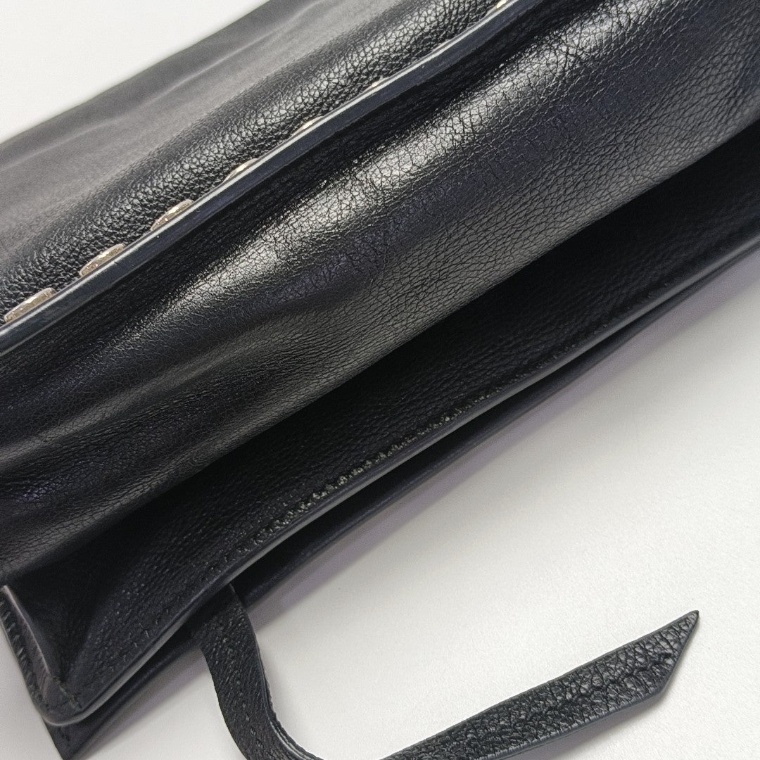 Etiquette Calfskin Black