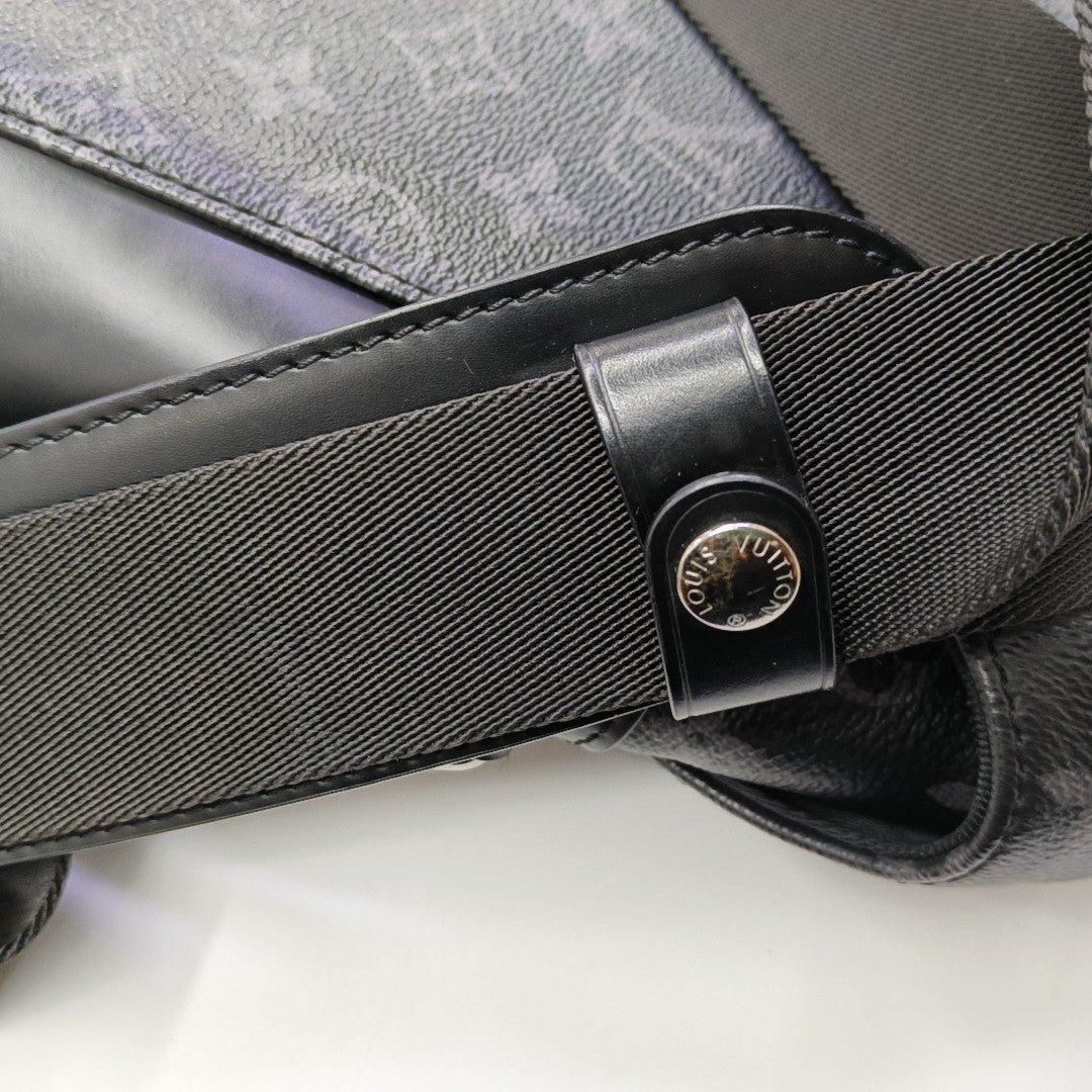 VOYAGER PM Monogram Coated Canvas Black