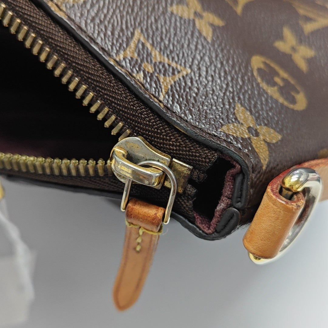 TURENNE Monogram Coated Canvas Brown