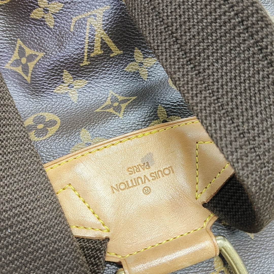 MONTSOURIS GM Monogram Coated Canvas Brown
