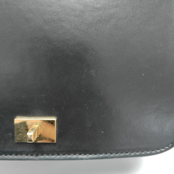 Calfskin Shoulder Bag Black