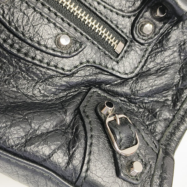 Classic Metallic Edge City Calfskin Black