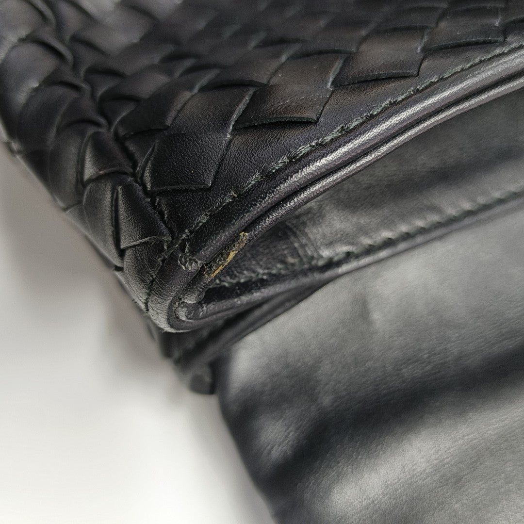 Calfskin Top Handle Bag Black